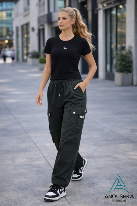 بنطلون كارجوا وبلوزة نص كم بودي الو