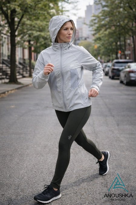 جاكيت براشوت مع تايتس فل ليكرا الو