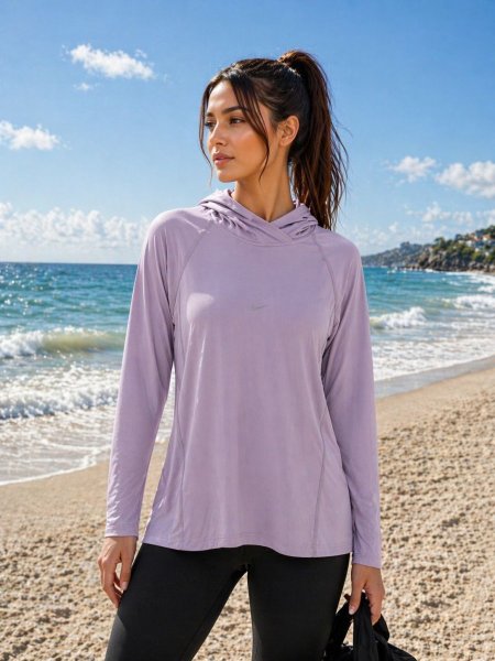 بلوزة نايك Dry Fit مع طاقية - بعدة ألوان