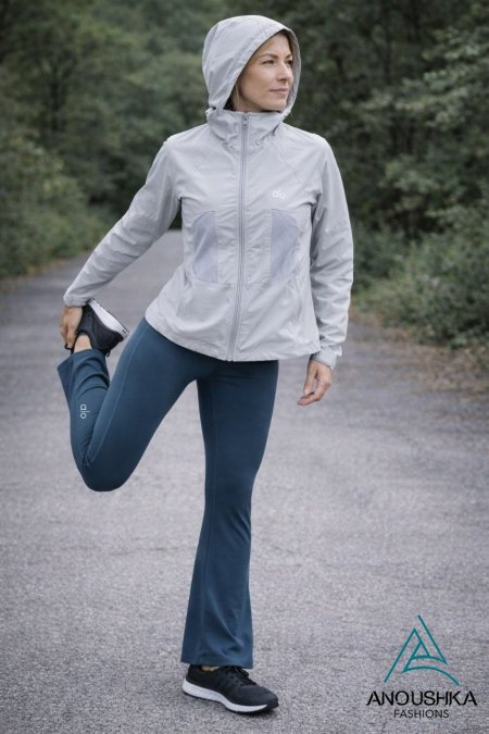 جاكيت براشوت مع تايتس فلير فل ليكرا الو