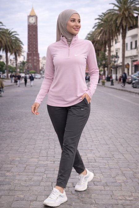 طقم نايك فل ليكرا صيفي "بلوزة Dry Fit + بنطلون"