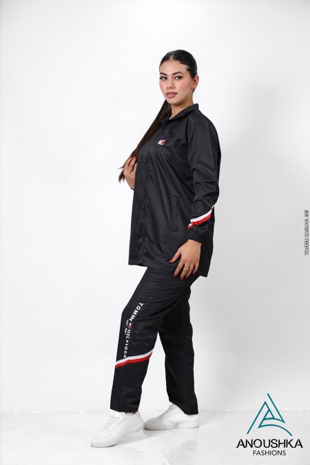 بدلة براشوت ستان رياضي خريفي طويل تومي/Tommy Hilfiger