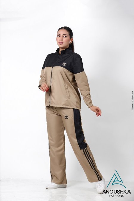 بدلة براشوت ستان رياضي خريفي قصير اديداس/Adidas