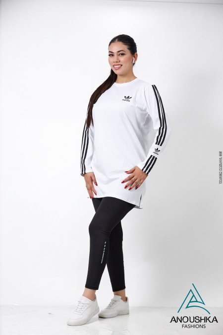 طقم تايتس وبلوزة طويلة اديداس/Adidas